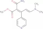Methyl (2Z,4E)-2-(aminocarbonyl)-5-(dimethylamino)-3-pyridin-4-ylpenta-2,4-dienoate