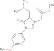 Methyl [(4Z)-4-[(dimethylamino)methylene]-1-(4-methoxyphenyl)-5-oxo-4,5-dihydro-1H-pyrazol-3-yl]ac…