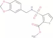 Methyl 3-{[(1,3-benzodioxol-5-ylmethyl)amino]sulfonyl}thiophene-2-carboxylate