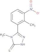 4-Methyl-5-(2-methyl-3-nitrophenyl)-4H-1,2,4-triazole-3-thiol