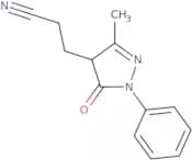3-(3-Methyl-5-oxo-1-phenyl-4,5-dihydro-1H-pyrazol-4-yl)propanenitrile