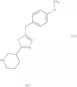 3-[5-(4-Methoxybenzyl)-1,3-oxazol-2-yl]piperidine dihydrochloride