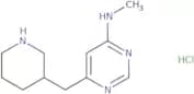 N-Methyl-6-(piperidin-3-ylmethyl)pyrimidin-4-amine hydrochloride