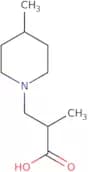 2-Methyl-3-(4-methylpiperidin-1-yl)propanoic acid