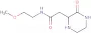 N-(2-Methoxyethyl)-2-(3-oxopiperazin-2-yl)acetamide