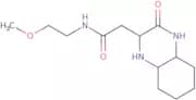 N-(2-Methoxyethyl)-2-(3-oxodecahydroquinoxalin-2-yl)acetamide