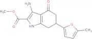 Methyl 3-amino-6-(5-methyl-2-furyl)-4-oxo-4,5,6,7-tetrahydro-1H-indole-2-carboxylate