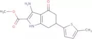 Methyl 3-amino-6-(5-methyl-2-thienyl)-4-oxo-4,5,6,7-tetrahydro-1H-indole-2-carboxylate