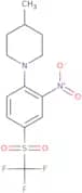 4-Methyl-1-{2-nitro-4-[(trifluoromethyl)sulfonyl]phenyl}piperidine