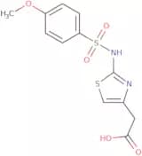 (2-{[(4-Methoxyphenyl)sulfonyl]amino}-1,3-thiazol-4-yl)acetic acid