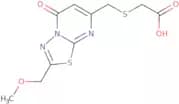 ({[2-(Methoxymethyl)-5-oxo-5H-[1,3,4]thiadiazolo[3,2-a]pyrimidin-7-yl]methyl}thio)acetic acid