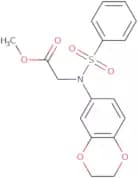 Methyl N-(2,3-dihydro-1,4-benzodioxin-6-yl)-N-(phenylsulfonyl)glycinate