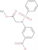 Methyl N-(3-nitrophenyl)-N-(phenylsulfonyl)glycinate