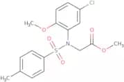 Methyl N-(5-chloro-2-methoxyphenyl)-N-[(4-methylphenyl)sulfonyl]glycinate