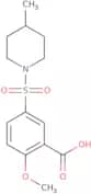 2-Methoxy-5-[(4-methylpiperidin-1-yl)sulfonyl]benzoic acid