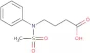 4-[(Methylsulfonyl)(phenyl)amino]butanoic acid