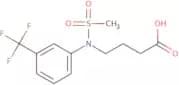 4-{(Methylsulfonyl)[3-(trifluoromethyl)phenyl]amino}butanoic acid