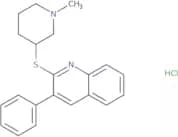 2-[(1-Methyl-3-piperidinyl)thio]-3-phenylquinolineHydrochloride