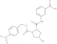 3-[[[(2S,4S)-4-Mercapto-1-(4-nitrobenzyloxy)carbonyl-2-pyrrolidinyl]carbonyl]amino]benzoicacid