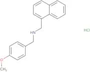 1-(4-methoxyphenyl)-N-(naphthalen-1-ylmethyl)methanamine,hydrochloride