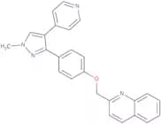 2-[[4-[1-(Methyl-11C)-4-(4-pyridinyl)-1H-pyrazol-3-yl]phenoxy]methyl]quinoline