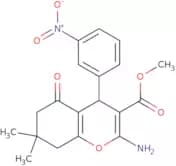 Methyl 2-amino-7,7-dimethyl-4-(3-nitrophenyl)-5-oxo-4,6,7,8-tetrahydro2H-chromene-3-carboxylate