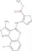 methyl 3-((3-(2-chloro-6-fluorophenyl)-5-methylisoxazol-4-yl)carbonylamino)thiophene-2-carboxylate