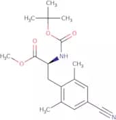 (S)-methyl 2-((tert-butoxycarbonyl)-amino)-3-(4-cyano-2,6dimethylphenyl) propanoate