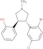 trans-N-Methyl-3-(2-hydroxyphenyl)-4-(2-bromo-5-chlorophenyl)pyrrolidine