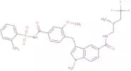 3-[[2-Methoxy-4-[[[(2-methylphenyl)sulfonyl]amino]carbonyl]phenyl]methyl]-1-methyl-N-[(2R)-4,4,4-t…
