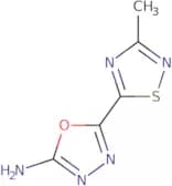 5-(3-methyl-1,2,4-thiadiazol-5-yl)-1,3,4-oxadiazol-2-amine