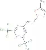 2-[2-(5-Methylfuran-2-yl)vinyl]-4,6-bis(trichloromethyl)-1,3,5-triazine