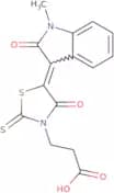 3-(5-(1-Methyl-2-oxoindolin-3-ylidene)-4-oxo-2-thioxothiazolidin-3-yl)propanoic acid