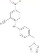 5-Nitro-2-{[4-(1H-1,2,4-triazol-1-ylmethyl)phenyl]amino}benzonitrile