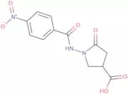 1-[(4-Nitrobenzoyl)amino]-5-oxopyrrolidine-3-carboxylic acid