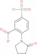 3-Nitro-4-(2-oxopyrrolidin-1-yl)benzenesulfonyl chloride