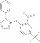 5-{[2-Nitro-4-(trifluoromethyl)phenyl]thio}-1-phenyl-1H-tetrazole