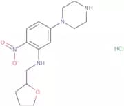 (2-Nitro-5-piperazin-1-ylphenyl)(tetrahydrofuran-2-ylmethyl)amine hydrochloride