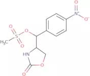 (4-Nitrophenyl)(2-oxo-1,3-oxazolidin-4-yl)methyl methanesulfonate