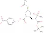 4-Nitrobenzyl (2S,4S)-4-acetylthio-2-[[N-sulfamoyl-N-(tert-butoxycarbonyl)amino]methyl]pyrrolidine…
