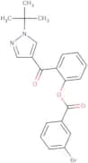 2-{[1-(tert-Butyl)-1H-pyrazol-4-yl]carbonyl}phenyl 3-bromobenzenecarboxylate