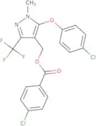 [5-(4-Chlorophenoxy)-1-methyl-3-(trifluoromethyl)-1H-pyrazol-4-yl]methyl 4-chlorobenzenecarboxylate