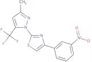 2-[3-Methyl-5-(trifluoromethyl)-1H-pyrazol-1-yl]-4-(3-nitrophenyl)-1,3-thiazole
