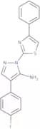 4-(4-Fluorophenyl)-1-(4-phenyl-1,3-thiazol-2-yl)-1H-pyrazol-5-amine