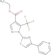 Ethyl 1-[4-(3-pyridinyl)-1,3-thiazol-2-yl]-5-(trifluoromethyl)-1H-pyrazole-4-carboxylate