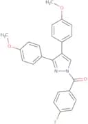 [3,4-Bis(4-methoxyphenyl)-1H-pyrazol-1-yl](4-fluorophenyl)methanone