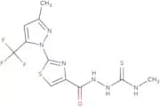 N-Methyl-2-({2-[3-methyl-5-(trifluoromethyl)-1H-pyrazol-1-yl]-1,3-thiazol-4-yl}carbonyl)-1-hydrazi…