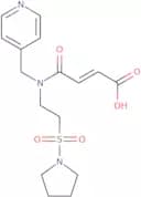 (2E)-4-Oxo-4-{(pyridin-4-ylmethyl)[2-(pyrrolidin-1-ylsulfonyl)ethyl]amino}but-2-enoic acid