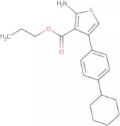 Propyl 2-amino-4-(4-cyclohexylphenyl)thiophene-3-carboxylate