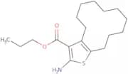 Propyl 2-amino-4,5,6,7,8,9,10,11,12,13-decahydrocyclododeca[b]thiophene-3-carboxylate